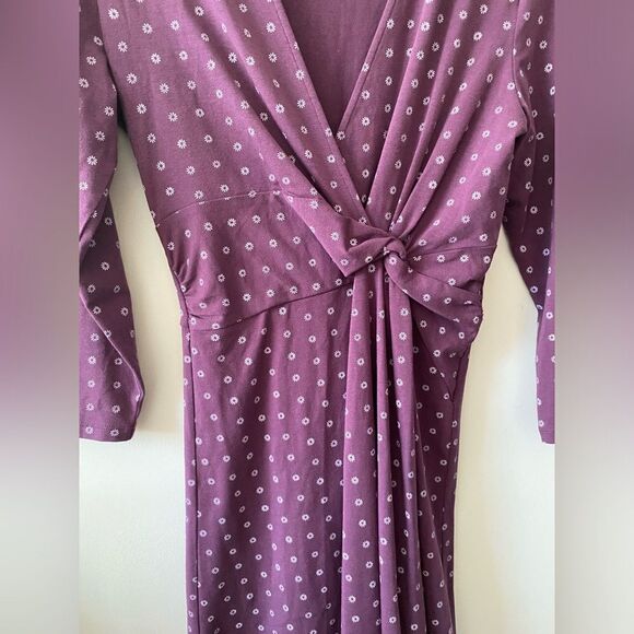 Lovely floral purple comfortable dress - Picture 4 of 5